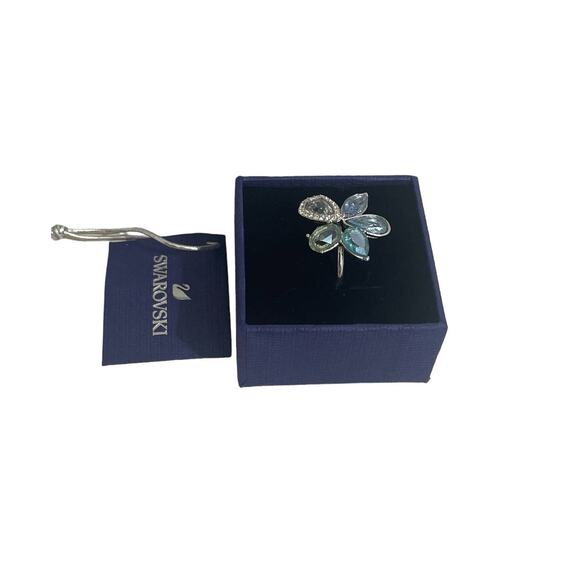 Swarovski Sunny Ring, Light multi-colored, Rhodium plated Size EUR 55 / 7 USA - Picture 4 of 7